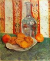 Stillleben mit Karaffe und Zitronen auf einer Platte Vincent van Gogh